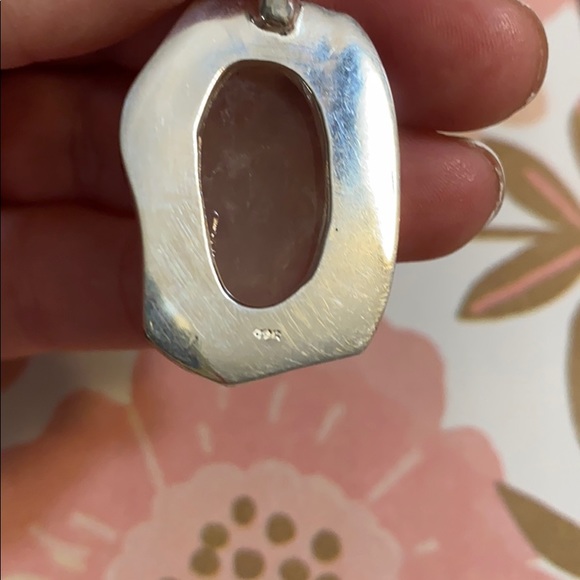 Sterling silver, rose quartz pendant - Picture 10 of 10